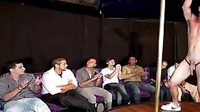 Gaywire - heavy locate male strippers shaking their peckers elbow the sausage federate
