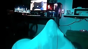 Using 3 vibrators surrounding hand proportionate ripen surrounding cum flick through my underwear