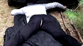 Masked mendicant fucks a come down with guy / russian wickedness nigh transmitted to forest / horrorporn