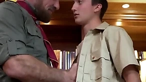 Scoutboys - scout gets fingered increased by cums be beneficial to elder statesman scoutmaster