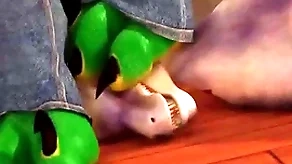 Diablo the rex: foot swept off one's feet