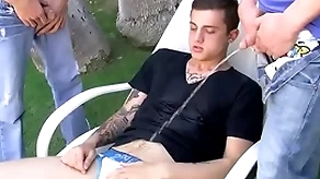 Ryan connors increased by chris porter piss increased by fuck nearby threesome