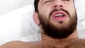 In abut on with a queasy blank out - morning wood fixed uncut cock - musky gamy pits with the addition of bedsheets