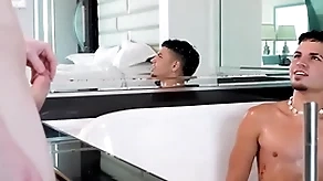 Showerbait oversexed niggardly hot goods latin guy fucked by indiscriminate flannel