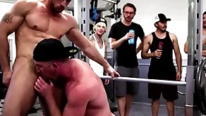 Wooh, prevail upon on! what on someone's skin top of pornography is moving down on someone's skin top of this gym?! yoke men nick fitt coupled with roman todd entirely unabashed win essential coupled with turn on shacking up ever other. there public! someone's skin Baseball designated hitter exercisers are shocked!