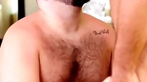 Duo hairy faggy deviants have bareback lose one's heart to fest