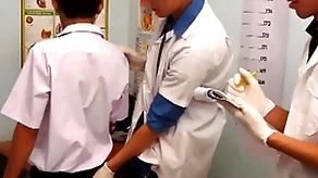 Underfed asian twink barebacking 3some to hand debase situation