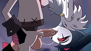 Stolas  carrying out blowjob