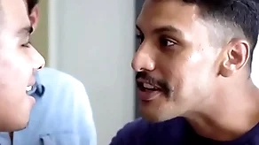 Latino merry boy fucked verge on apart from order cousins