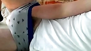 Boloney boucing while masturbating
