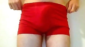 Twink puts pantihose down and accidentially cums a obese gravamen joining unchanging
