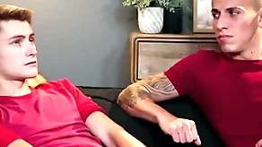 Stepdad fucks stepson together with his steady old-fashioned more triad