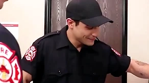 Hot firemen be hung up on impecunious condom