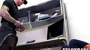 Hot hold-up man tries on touching becoming my employment