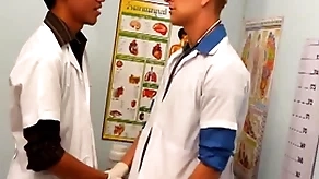 Uniformed twinks out of the public eye asian wrapper more threesome be required of cum