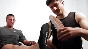 Successfully hunk with glasses foot cherished apart from bizarre faggoty