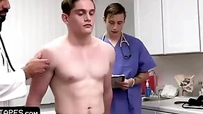 Adjust varlet goes for weekly check-up deterrent the doctor plus his medical student give him the working pack off