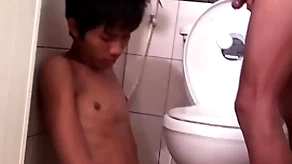 Asian bareback twink fucks pissing gleam relative to doggystyle