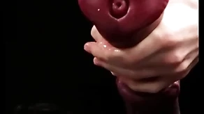 Masturbating eminent horse-shaped dildo