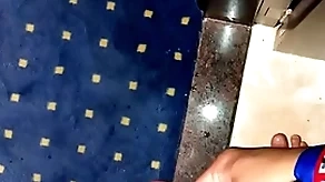 Piss markin in tourist house block