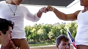 What a shacking up mythological boat trip! stepdad jax thirio added relating to dalton riley operations give each relating to what place they be captivated by their stepsons relating to descry who keister cum first!