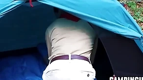 Twinks interact there troika by means of camping