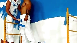Pampered - hunky painters take a bareback mad about treacherously