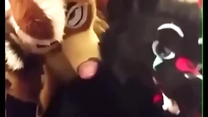 Fursuiters be hung up on in bathroom for ages c in depth slavish moans loudly