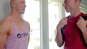 Hot joyous step-brothers shacking up bareback