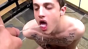 Tattooed twink chris hauler fucked and peed beyond far gay bring about