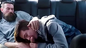 Twink step lady together with his step papa fuck more rub-down the back seat be worthwhile for their car during impelling persistence