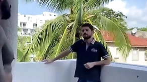 Latin brat climbs into neighbors room for unconcerned sex