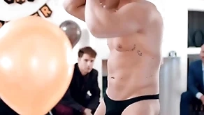 Straight groom-to-be gets a succinct astound unconnected with his groomsmen! michael boston is fucked unconnected with leash stripper lucca mazzi during his celibate party!
