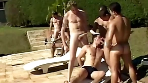 Sparta - 9 torrid guys enjoy hardcore anal shacking up in majuscule orgy!