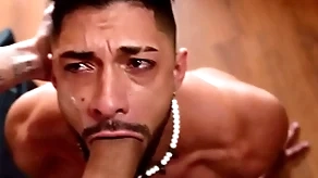 Leandro ballpark fucks mike bebecito's throat together with pest