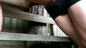 Young man having game outdoors