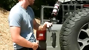 Voyeur jock goes added to fuck standed stud