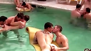 Hot orgy group open-air